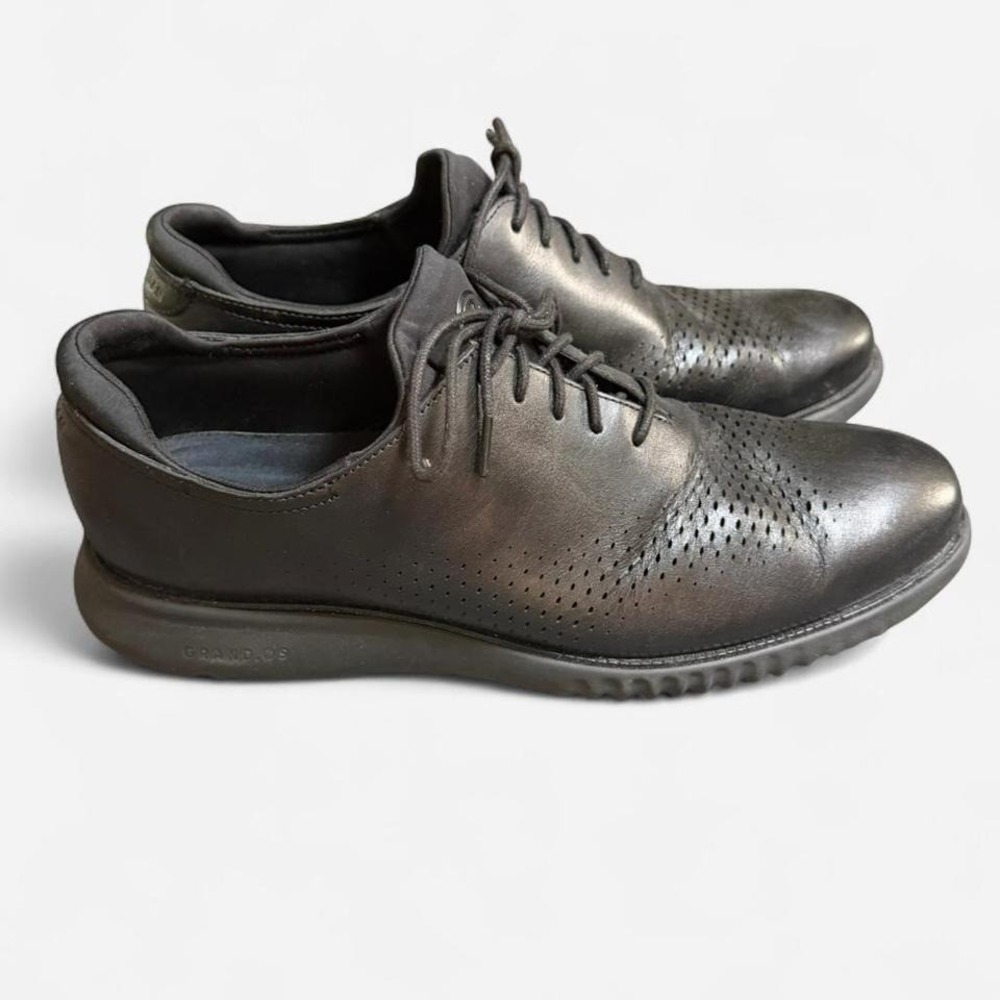 Cole Haan Men's 2.ZERØGRAND Laser Wingtip Oxfords Black Size 14M